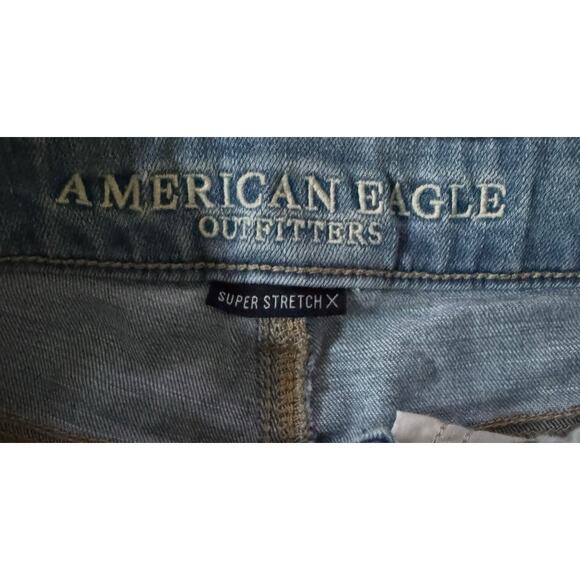 American Eagle Super Stretch Shorts Size 2 Distressed Women’s Summer Shorty - Picture 2 of 8